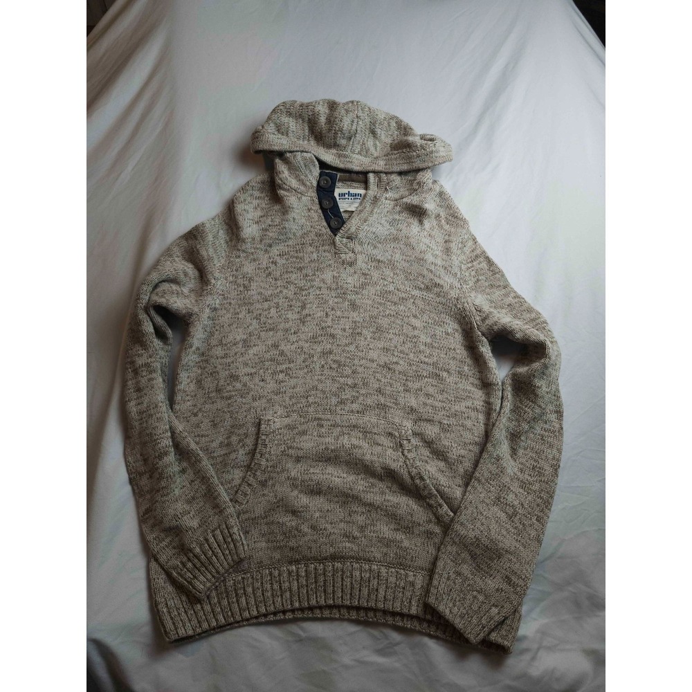 Urban Pipeline Hoodie Sweater Mens L Brown Indie Sleaze Granola Boy Gorpcore